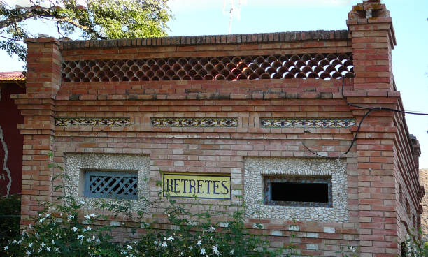 istock Brick built toilet building 858899246