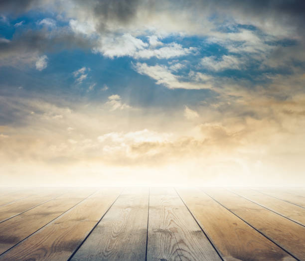 istock sky and wooden floor 858910240