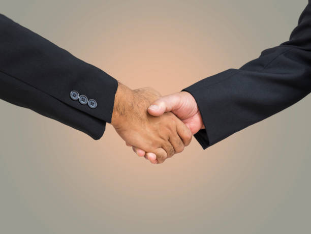 istock abstract businessman shakehand for commitment - can use to display or montage on product 858914208