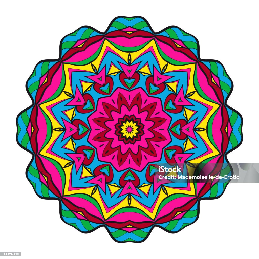 Decorative coloring mandala. vector illustration. Anti-stress therapy pattern. Abstract stock vector
