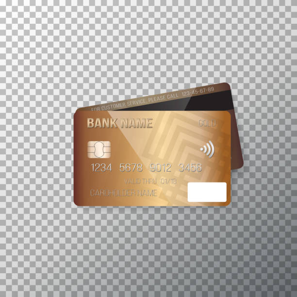 istock Vector Credit Card. Photorealistic Bank Card Isolated on Transparent Background 858921060