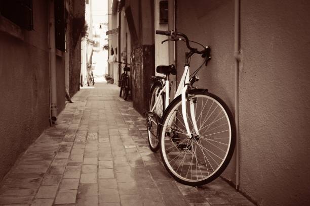 istock Burano alley black and white 858924398