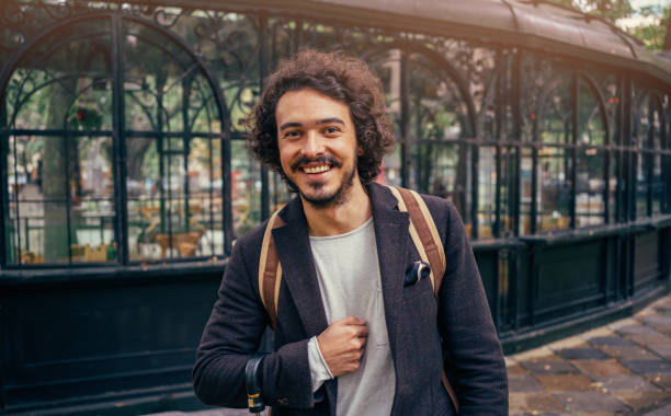 istock Autumn portrait of a man 858924606