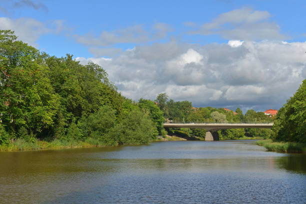 istock Bridge over Auru River (Aurajoki) in Turku, Finland 858928772