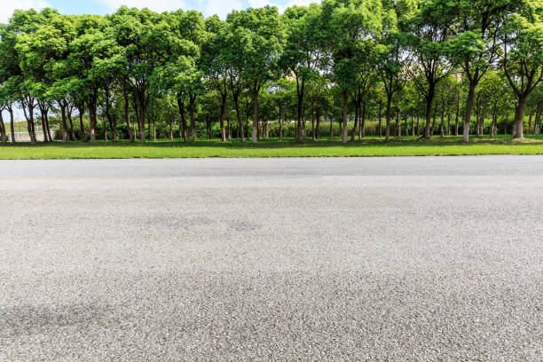 istock asphalt road and green tree in countryside 858928782