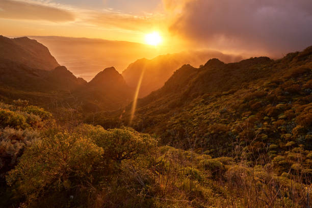istock amazing sunrise over the mountains 858962904