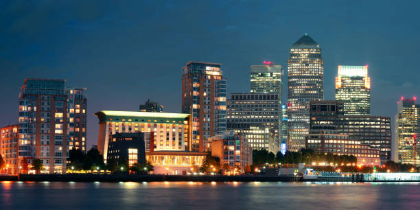 istock London Canary Wharf at night 858975300