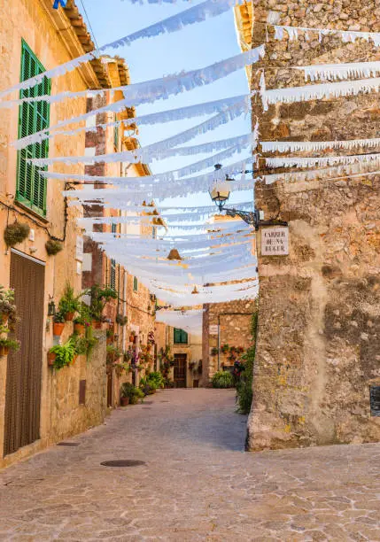 Valldemossa famous village, landmark on Mallorca island.