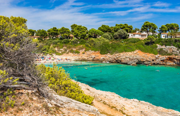 istock Cala Anguila beach, beautiful seaside on Majorca island, Spain 858990174