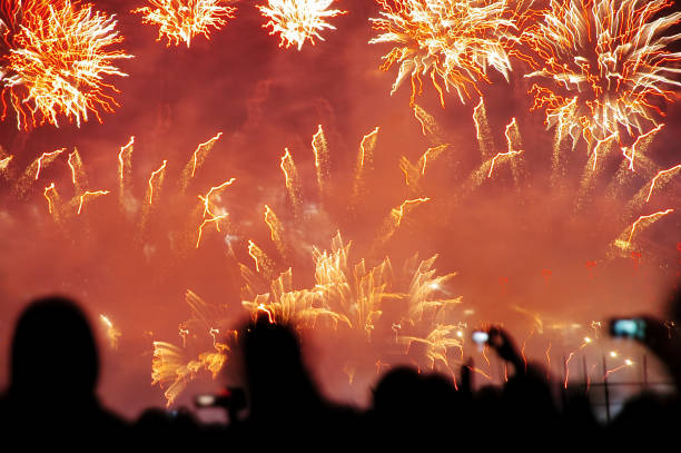 istock People Shooting Photos Of Fireworks 858993708