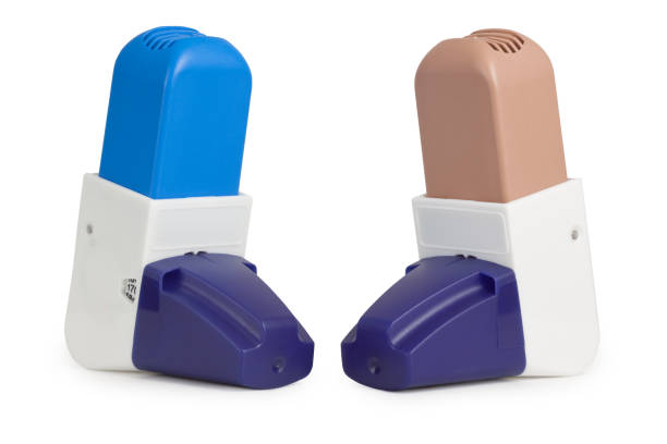 istock Blue and Brown Asthma Inhalers 858998752