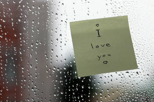 istock word on the glass with drops 859001354