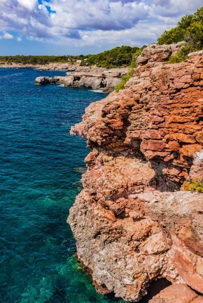 istock Rocky coastline cliffs on Majorca Spain island, near Santanyi 859002364