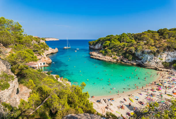 istock Beach Cala Llombards, Majorca island, Spain Mediterranean Sea 859011288