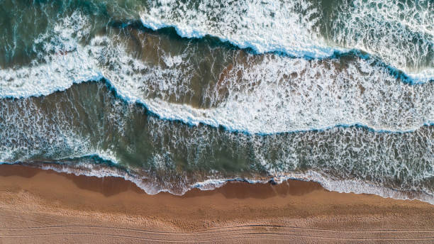 istock Aerial photo of empty beach 859024024