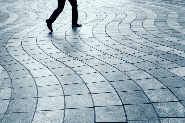Office Workers walking in the Business District