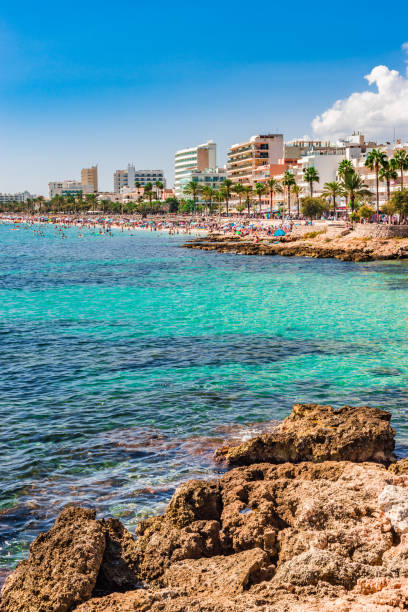 istock Spain Majorca coastline beach resort of Cala Millor 859026326