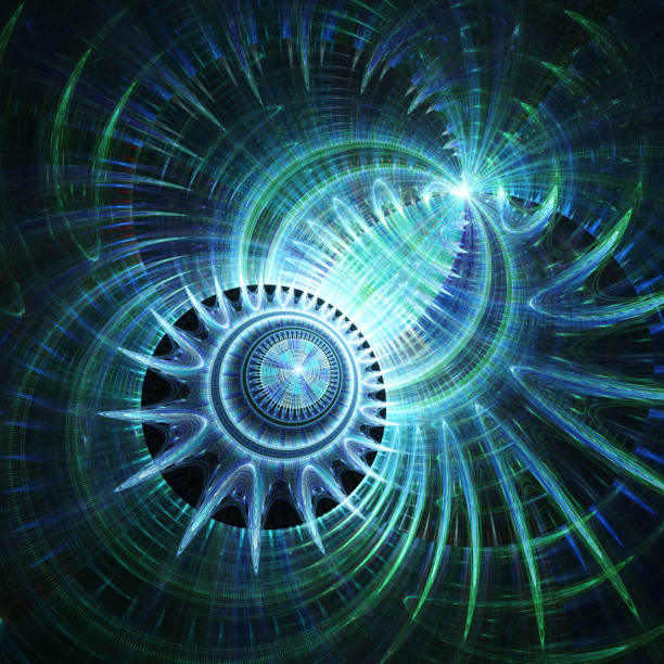 istock Magnetic field. Spherical radiation. Cosmic world. 859029352
