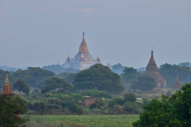 istock Temples and Pagodas of Bagan in Morning Mist, Myanmar 859031484