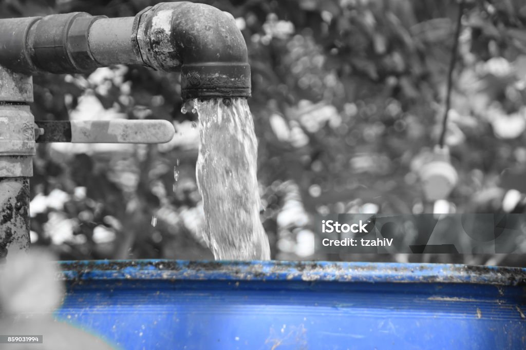 Water Desalination System Black And White Stock Photo