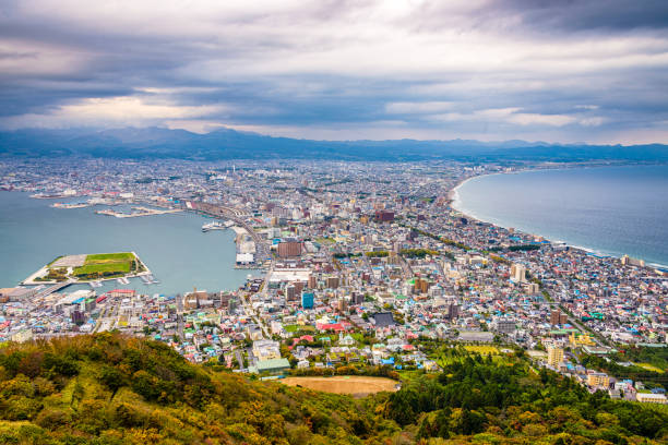 istock Hakodate, Hokkaido, Japan autumn skyline. 859032354