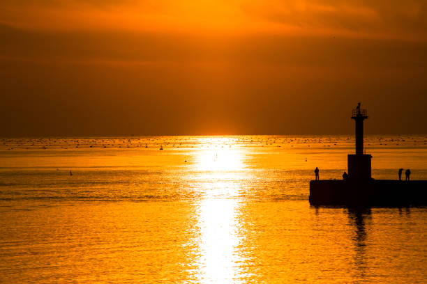 istock Dusk of the sea 859057200