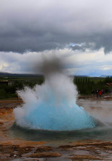 istock Strokkur geyser eruption, Geysir, Iceland 859065414