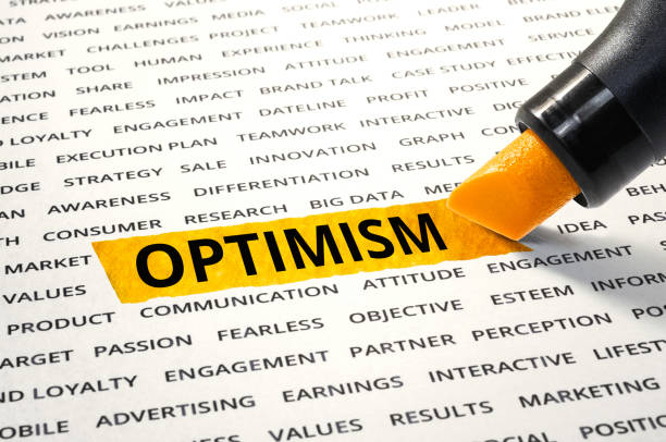 istock Optimism word  highlighted with marker on paper 859066132
