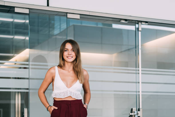 istock Beautiful young woman posing 859074268