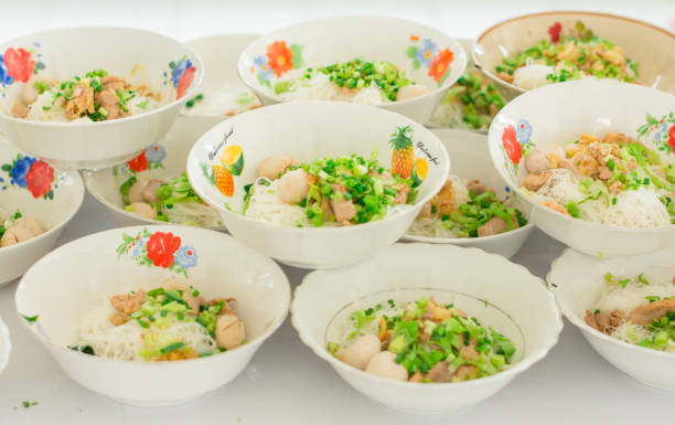 istock Chinese noodle soup with pork. 859080808