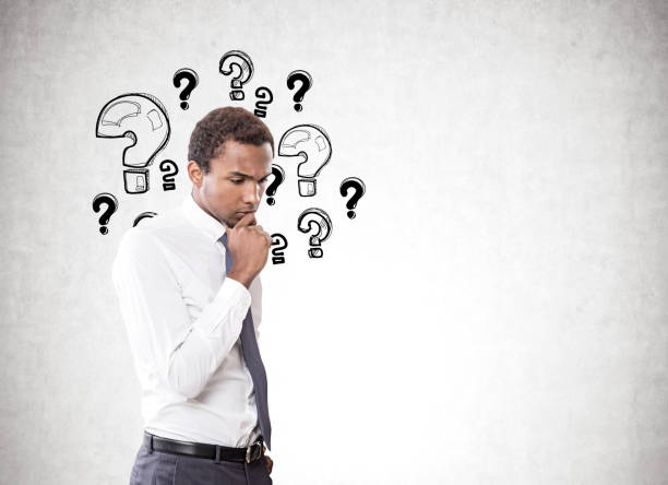 istock Pensive African American man, many questions 859084094