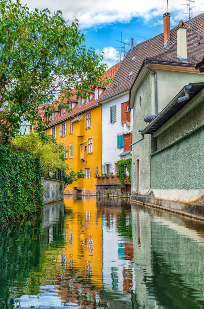 istock Journey through small river canals and streets France 859084652