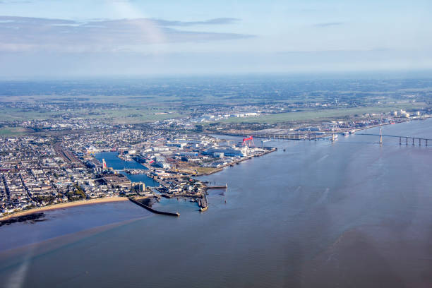 istock Flight on the Atlantic coast, Loire estuary and salt marsh 859086918