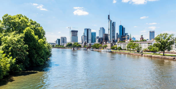 istock Frankfurt am Main in Germany background by day 859087936