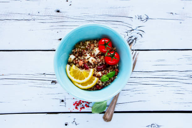 istock Healthy salad with quionoa 859101036
