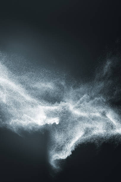 istock Abstract design of white powder snow cloud 859102192