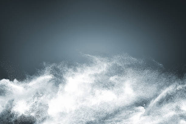 istock Abstract design of white powder snow cloud 859102196