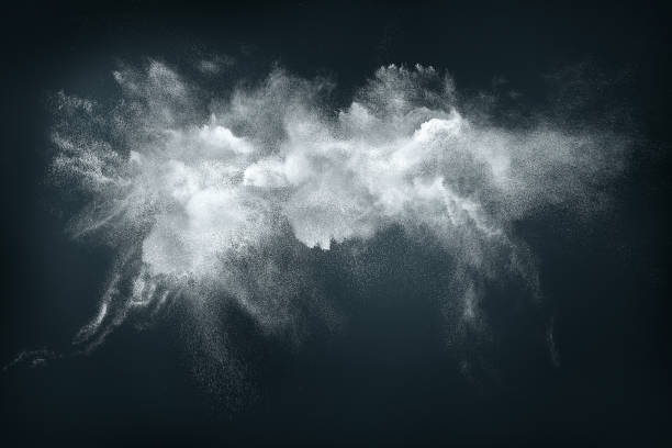 istock Abstract design of white powder snow cloud 859102202