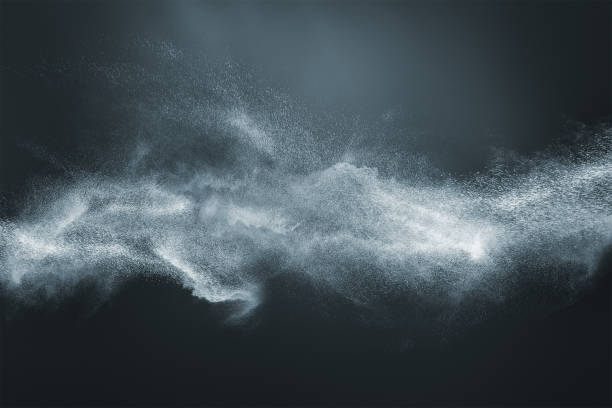 istock Abstract design of white powder snow cloud 859102214