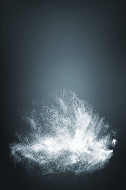 istock Abstract design of white powder snow cloud 859102218