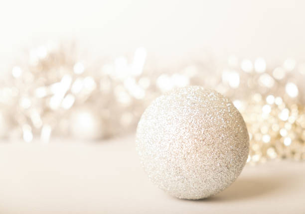 istock Christmas golden colored sparkling balls and decorations 859108230