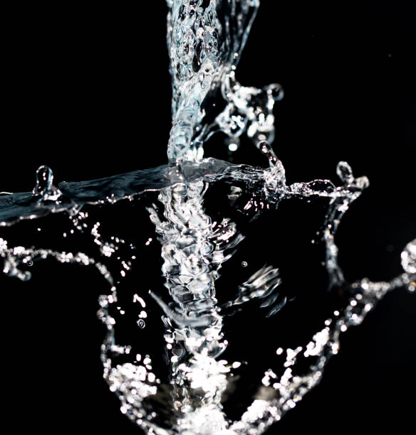 istock spray water on a black background 859111958