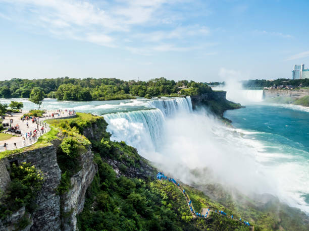 Niagara Falls summer day -  New York, USA stock photo