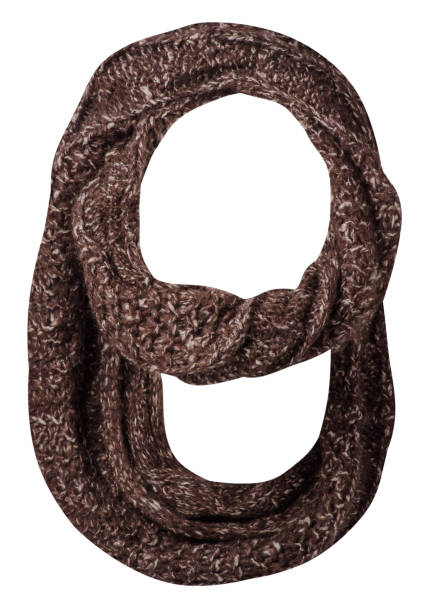 Scarf isolated on white background.Scarf  top view