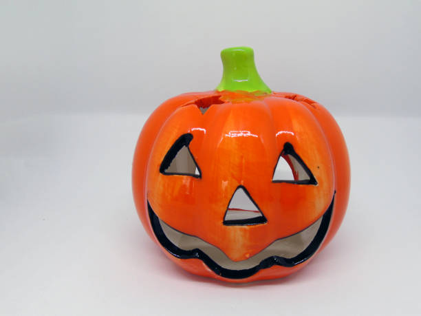 istock Pumpkin Halloween Ornament Isolated on White Background 859122934