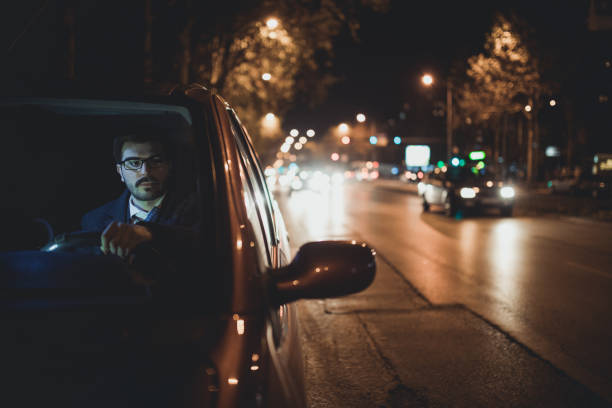 istock Businessman driving car 859125930