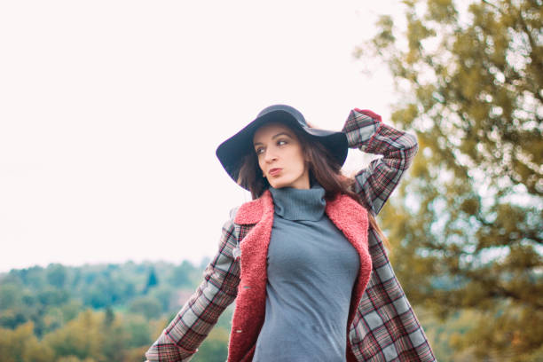 istock Beautiful romantic girl with hat 859129212