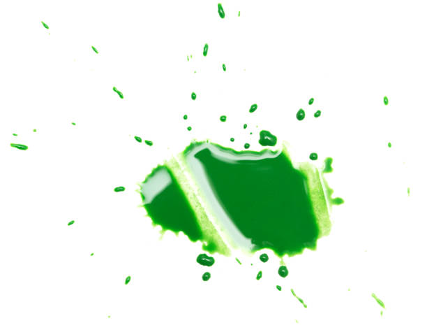 istock green spot blotch on white background 859129838