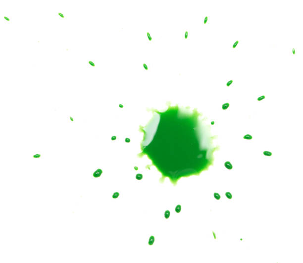 istock green spot blotch on white background 859129898