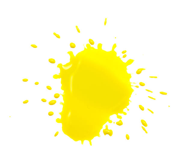 istock yellow spot blotch on white background 859132112